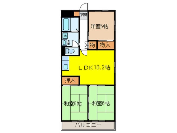 高杉雅ハイツの物件間取画像